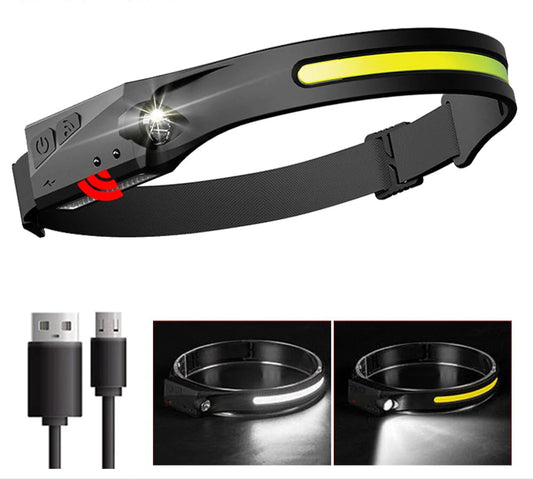 Induction Headlamp COB LED 